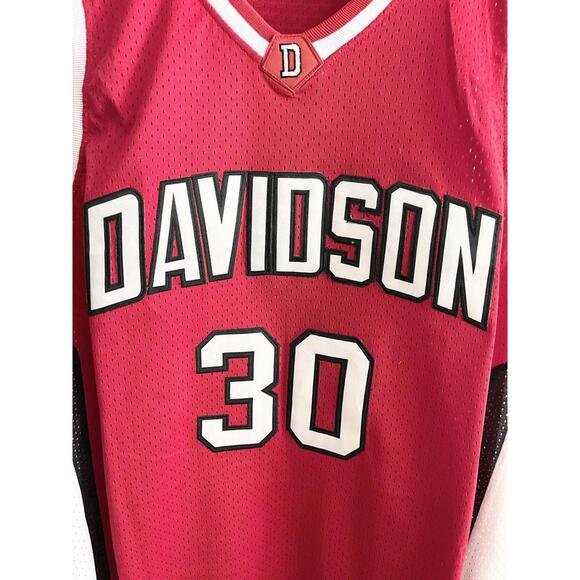 Steph Curry Davidson Home Jersey #30 L - Picture 3 of 5
